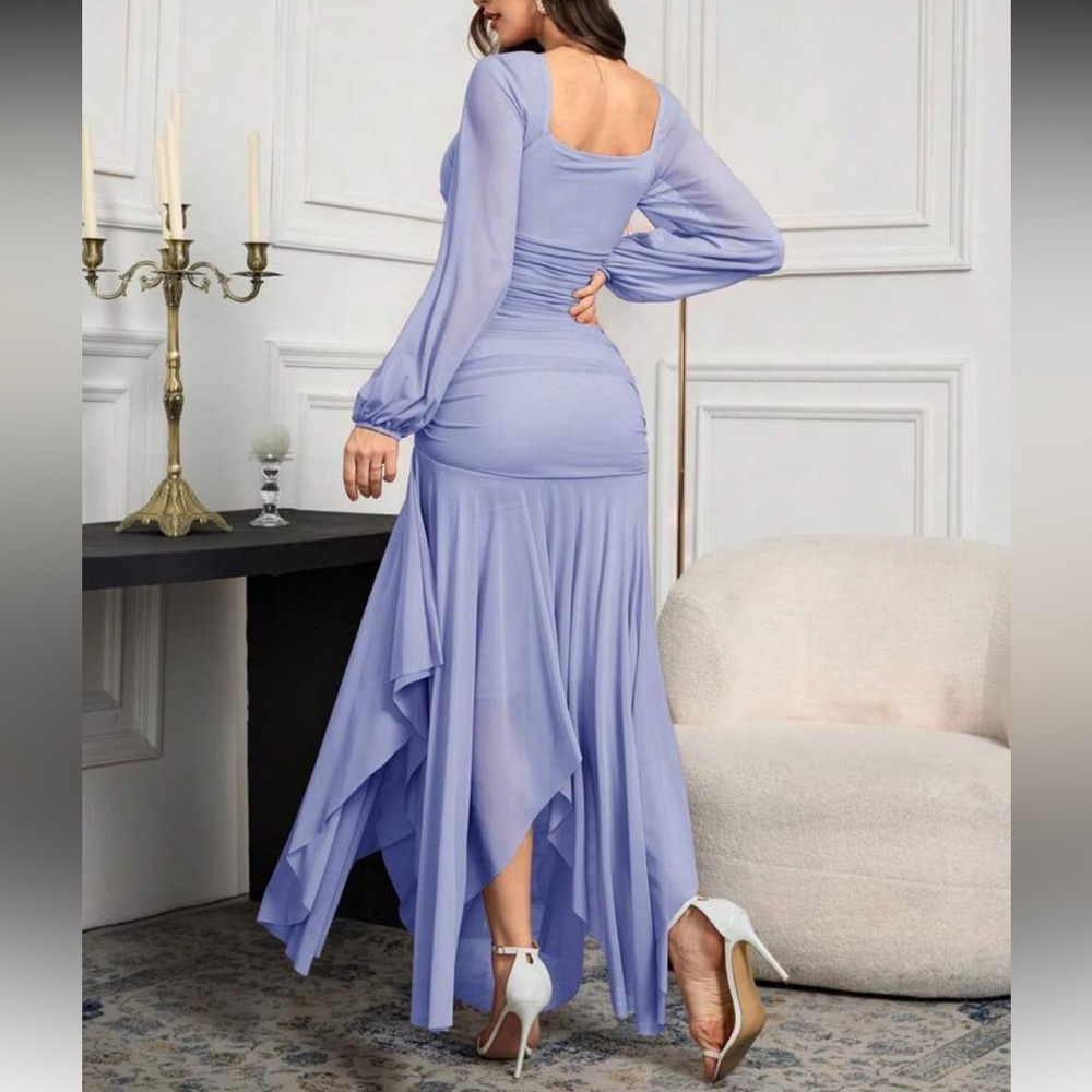 Elegant Lavender Evening Gown - Picture 6 of 16